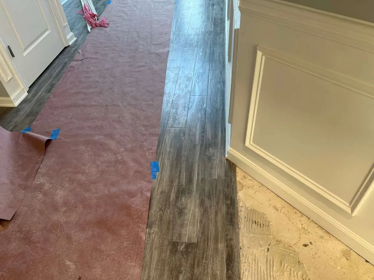 Completed marble shower restoration in Holmen